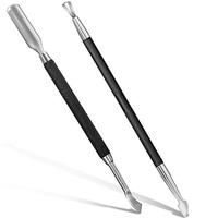 Pousse-cuticules professionnel allemand pour les ongles des doigts, outil de nettoyage des ongles, double extrémité, prise confortable, amovible