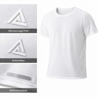 T-shirt de sport en mesh personnalisé, à séchage rapide, respirant, avec manches raglan, unisexe, OEM