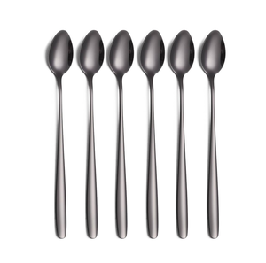 ชุดเครื่องใช้บนโต๊ะอาหารทำจากเหล็กมิเรอร์เซตช้อนตักซุปและของหวานด้ามยาวทำจากสเตนเลสแบบปรับแต่งได้ - Product Image 1