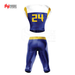 Camiseta y pantalón de fútbol americano de manga corta de último diseño, uniforme de fútbol juvenil de nuevo estilo, transpirable y a precio de venta al por mayor - Product Image 5