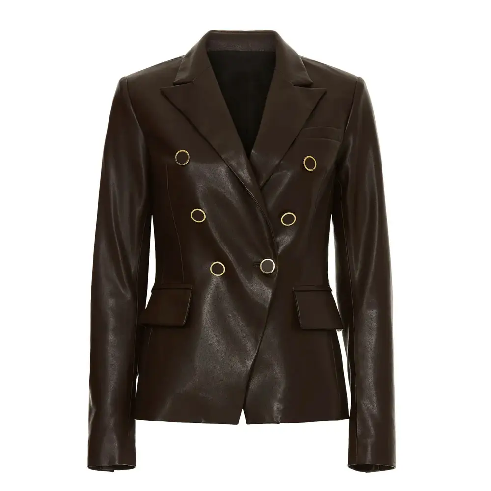 Pure Fabric High Quality Women Leather Coat Fresh Sale Best Outlet Women Leather Coat