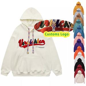Jerséis interiores de lana de algodón de peso pesado Oversize Fit Drop Shoulder Unisex Multicolor Puff Print Hoodies hombre hoodi - Product Image 6