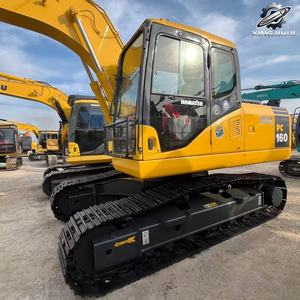 Excavatrice KomatsuPC160 d'occasion 16 tonnes 0,65 m³ de godet Marque japonaise d'origine Excavatrice à chenilles moyenne pour travaux de construction Faible nombre d'heures Certifiée CE - Product Image 4