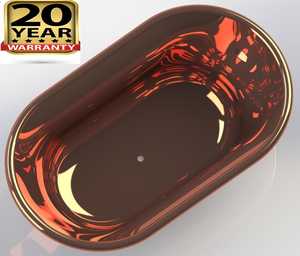 Exportador indio ofrece bañera independiente martillada de cobre sólido de estilo vintage de alta calidad excelente bañera de hidromasaje de cobre antiguo - Product Image 2