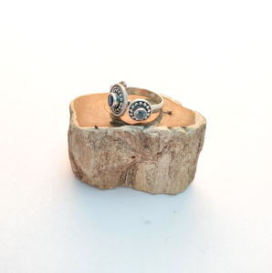 925 Sterling Silver Ladies Fine Jewelry Green Amethyst Cut Gemstone & Diamond Wedding & Casual Rings Wholesale Factory Direct - Product Image 3