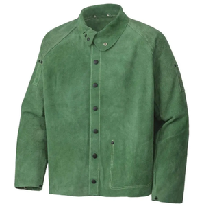 Último estilo chaqueta de soldadura de cuero de vaca resistente al calor resistente al fuego protección transpirable pesado - Product Image 1