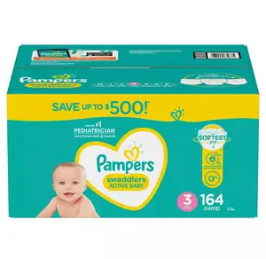High Absorbency Disposable Baby Nappies Original Quality Wholesale Pampers Swaddlers Newborn Diapers Size N 32 count