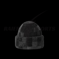 Bonnets en laine/coton de qualité supérieure, personnalisés, OEM, à la mode, en jacquard à pois, pour hommes et femmes, pour la plage et les voyages, de haute qualité