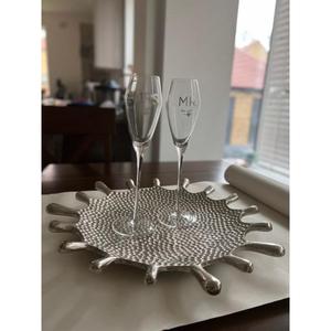 Bandeja de Servicio de Acero Inoxidable de Primera Calidad con Diseño Martillado, Forma y Tamaño Personalizables para Uso Doméstico y Hotelero - Product Image 3