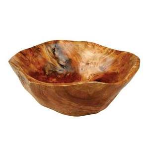 Gran oferta, tazón de masa de madera con acabado quemado de alta calidad, diseño Vintage Premium para Hotel, hogar o cocina embalado en cartón - Product Image 1