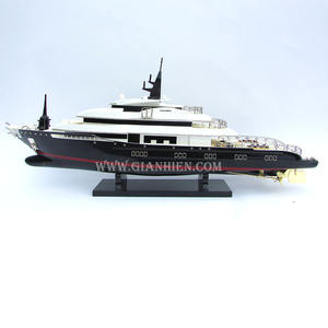 Gia Nhien Fabricant Approuvé Conception Personnalisée Basse quantité minimale de commande EN BOIS Alfa Nero-BLANCHE PERLE PEINTE-BATEAU DE VITESSE EN BOIS - Product Image 1