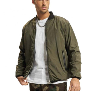 Impermeable 100% Nylon personalizado bordado a prueba de viento bombardero chaqueta Patchwork vuelo bombardero chaqueta hombres - Product Image 3