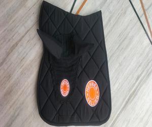 Tapis de selle de cheval orange noir marine assorti ensemble équestre personnalisé OEM conception couleur unie mode durable fabricant Kanpur - Product Image 4