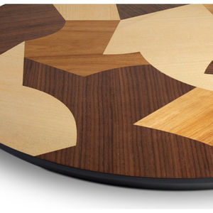 ถาดหมุนไม้เนื้อแข็งทำมือ ถาดเสิร์ฟไม้ธรรมชาติ จานหมุนสำหรับจัดระเบียบในครัว สำหรับวางบนโต๊ะอาหาร - Product Image 6