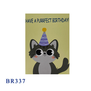 Venta al por mayor diseño personalizado corte láser lindo gato Vietnam papel artesanía regalo recuerdo superventas hecho a mano 3D Pop Up tarjeta de felicitación - Product Image 4