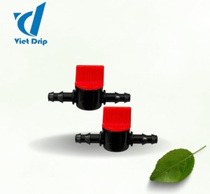 Goutteur réglable Viet Drip 16 mm noir et rouge en PP pour l'irrigation de jardin - Product Image 1
