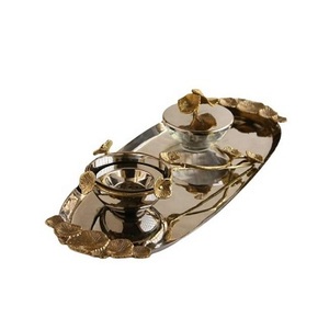 Bol de service à chocolat japonais bol à dessert à chocolat en acier inoxydable martelé pour les événements de mariage et les occasions spatiales - Product Image 3