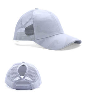 Nueva llegada sombreros de cola de caballo de mujer de calidad superior Diseña tus propios sombreros de cola de caballo ajustables - Product Image 3