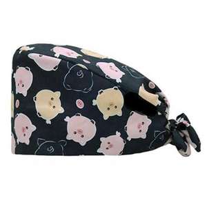Gorro de Enfermera Ajustable, Gorro Quirúrgico Estampado para Enfermeras, Médicos, Gorros Médicos, Tonos Atractivos - Product Image 5