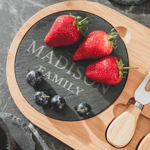 Tabla de cortar de madera maciza para uso comercial en cocina Diseño pesado, duradero y de grado restaurante con cuchillo para queso de acero inoxidable - Product Image 5