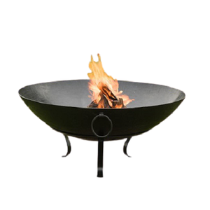 Handmade Cast Iron Heavy Duty Wood Burning <b>Fire</b> <b>Pit</b> With Black Wrought Iron Stand Outdoor <b>Fire</b> <b>Pit</b> For <b>Top</b> Selling - Product Image 1