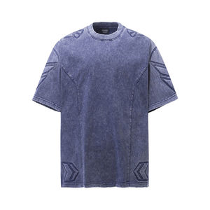 Camiseta de Hombre Estilo Motociclista, Marca de Moda, Diseño Mecha de Industria Pesada, Lavada, 100% Algodón de Punto, Antiarrugas, Talla Grande - Product Image 4