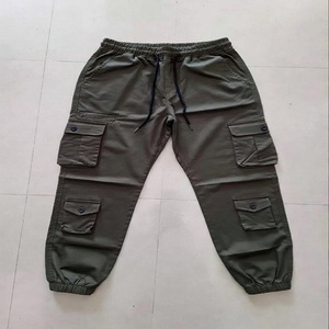 Pantalones Jogger Cargo de Algodón para Hombre, Multibolsillos, Impermeables, Transpirables, Antiarrugas, Teñidos, Cintura Elástica, Estilo Urbano, OEM - Product Image 5