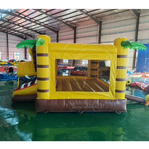 ปราสาทลมเป่าลมรูปสิงโตขนาดใหญ่ 4x4 เมตร สำหรับงานหนัก ทำจาก PVC เกรดเชิงพาณิชย์ อุปกรณ์สนามเด็กเล่นเป่าลม - Product Image 1
