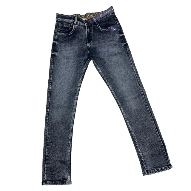 OEM/ODM kundenspezifische hochwertige Jeans für Herren Händler männlich klassische Elastisitätsgeschäft volle Länge Denim Jeans stretch
