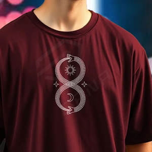 Logotipo personalizado Diseño único Nueva llegada Camisetas de moda para hombres Camisetas transpirables de gran tamaño para hombres Servicio OEM - Product Image 6