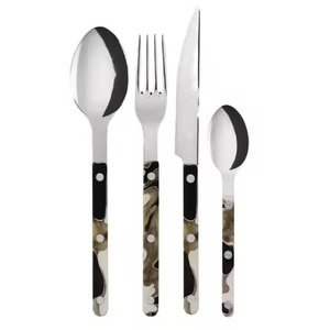 Matte Finish Stainless Steel Flatware Cutlery Set Fork Knife Spoon for Hotel Home Restaurant Dining Use - Product Image 1
