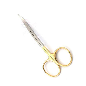 Tijeras alemanas de acero inoxidable LA Grange, tijeras de goma Dental de doble curva de 115mm, tijera de goma Dental profesional - Product Image 1