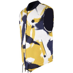 Chaleco sin Mangas, Chaqueta para Exteriores, Chaleco Plegable para Viajes, Actividades en Todo Tipo de Clima, Estampado de Pintura, Reversible, Ligero, Cortavientos - Product Image 3