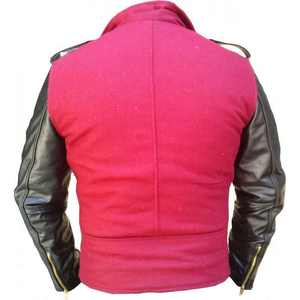 Chaquetas deportivas de cuero genuino de tamaño personalizado OEM de alta calidad para invierno y otoño para hombre con cuello levantado y logotipo frontal - Product Image 2