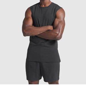 Top coton débardeur pour hommes en gros respirant Fitness Singlet musculation entraînement Gym gilet tricoté sans manches pour hommes - Product Image 1