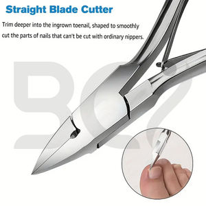 กรรไกรตัดเล็บเท้าแบบตรงแม่นยำสำหรับเล็บที่หนาและคุดที่ตัดเล็บสแตนเลส - Product Image 5