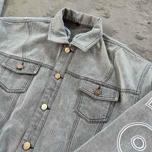 Último Diseño 2024, Chaqueta Vaquera para Hombre al por Mayor, Chaqueta Vaquera de Manga Larga con un Solo Botón, Chaqueta Vaquera para Hombre en Oferta - Product Image 4