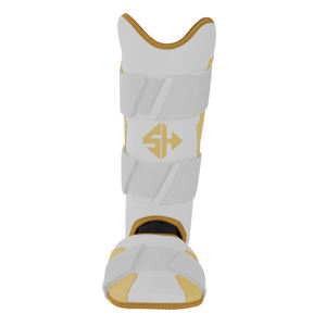Protège-tibias de baseball en cuir à ajustement rapide avec protection professionnelle pour un soutien rapide des jambes lors des séances d'entraînement et d'échauffement - Product Image 1