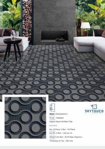 กระเบื้องพอร์ซเลนสีเงินสีควันกระเบื้องห้องน้ำ3D อินเดียกระเบื้องปูพื้นผนังห้องน้ำดีไซน์แบบอินเดีย - Product Image 4