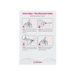 Kit de remplacement de lames Phrozen Sonic Saber avec 20 lames 18x4x0.38mm, vis de serrage M3X4, 30 pour collet d'angle X2 - Product Image 3