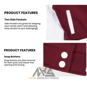 Veste universitaire en laine de haute qualité personnalisée pour hommes | Broderie chenille et manches en cuir | Vente chaude du fabricant OEM - Product Image 6