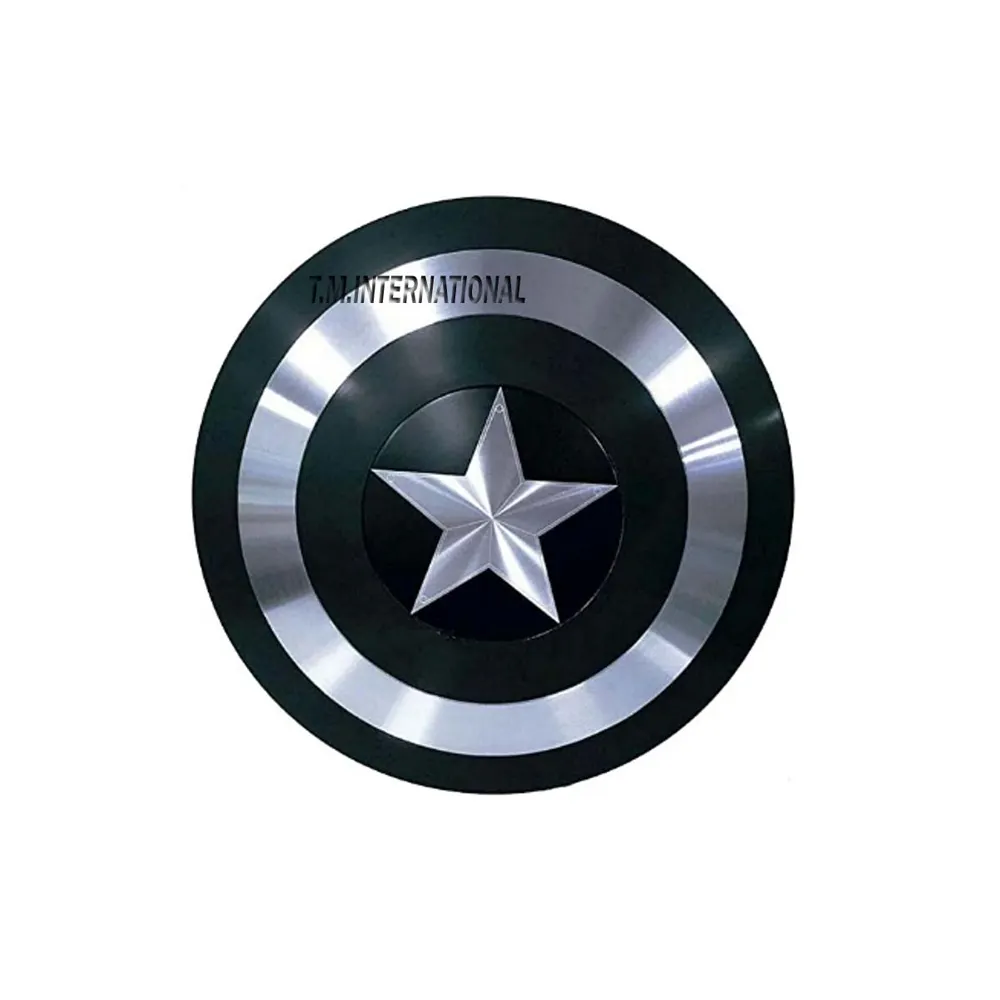 Marvel de Los Vengadores de 24 pulgadas, disfraz de la leyenda del Capitán América, Escudo de Halloween, armadura Medieval verde, Capitán América