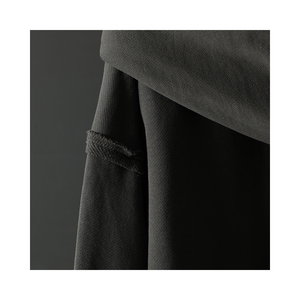 Vente en gros 100% coton pull à capuche hommes sans ficelle Streetwear blanc 100% coton lourd recadrée surdimensionné hommes à capuche - Product Image 4