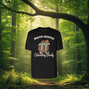 T-shirt à manches longues Math Genius Calculating Slowly Pi Sloth - Product Image 1