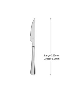 Mr. Spoon Serie Liso Coltello da Carne Lungo 225mm, Acciaio Inox 13/0, Adatto per Lavastoviglie, Ideale per Hotel e Ristoranti - Product Image 2