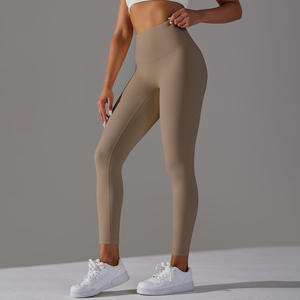 Butter Soft Yoga Leggings for Women High Waist Nylon Athletic Yoga Pants ODM Gym Fitness Workout Legging Manufacturer - Product Image 3