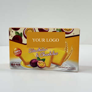 Usine directe pour boîte de biscuits personnalisée au yaourt et à la passion |   Carton en papier pour boulangerie et en-cas avec logo imprimé de qualité supérieure - Product Image 1