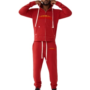 Ropa de calle para hombre, chándal holgado, chándal personalizado, chándal de alta calidad, sudadera con capucha y Jogger, conjunto de moda para hombre - Product Image 1