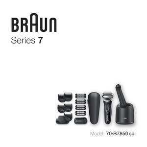 Afeitadora Eléctrica Recargable Inalámbrica para Hombre con Cabezal Flexible, Recortadora Húmeda/Seca, Accesorios para Barba, Estación de Limpieza IPX7 para Cuidado de la Barba - Product Image 3