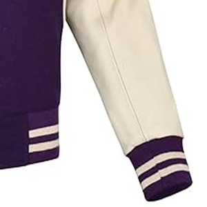 OEM Offre Spéciale brodé chenille impression patchs laine cuir manches Bomber Letterman CollegeBaseballjacket pour hommes - Product Image 5